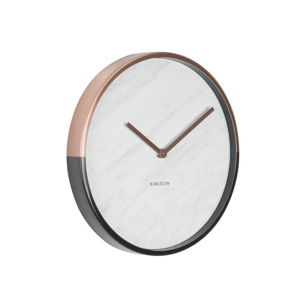 Hodiny Present Time Marble Delight White-image-1