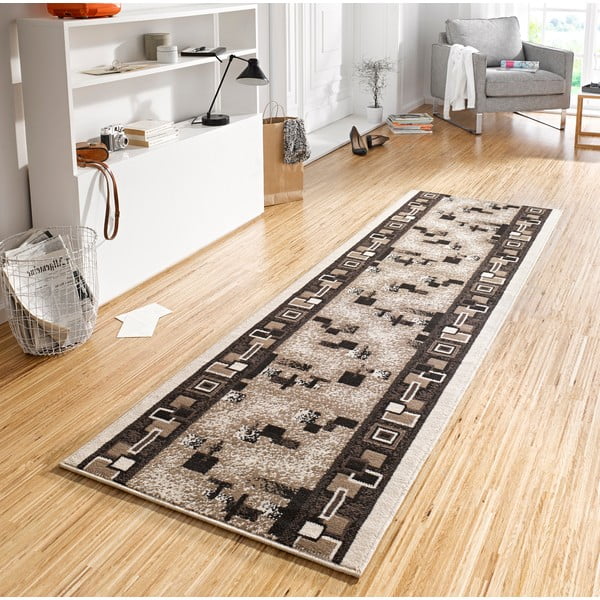 Кафява пътека 250x80 cm Cube - Hanse Home-image-1