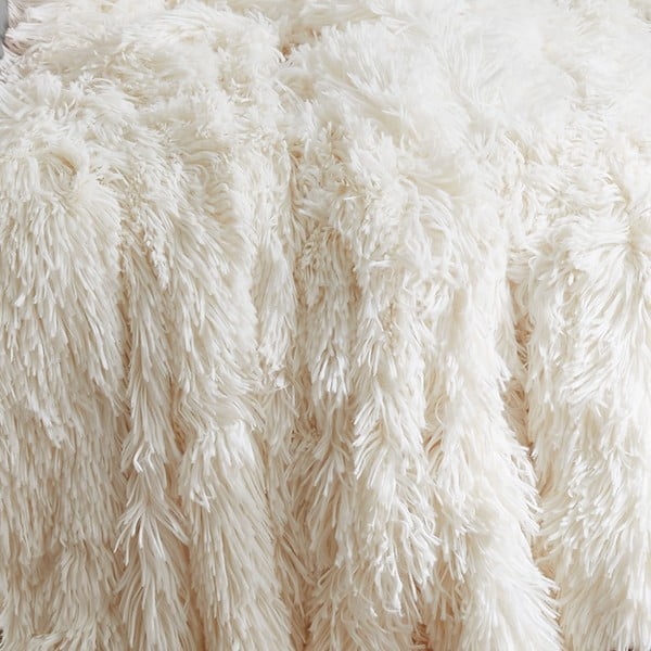 Кремава микроплюшена покривка за двойно легло 245x280 cm Cuddly - Catherine Lansfield-image-3