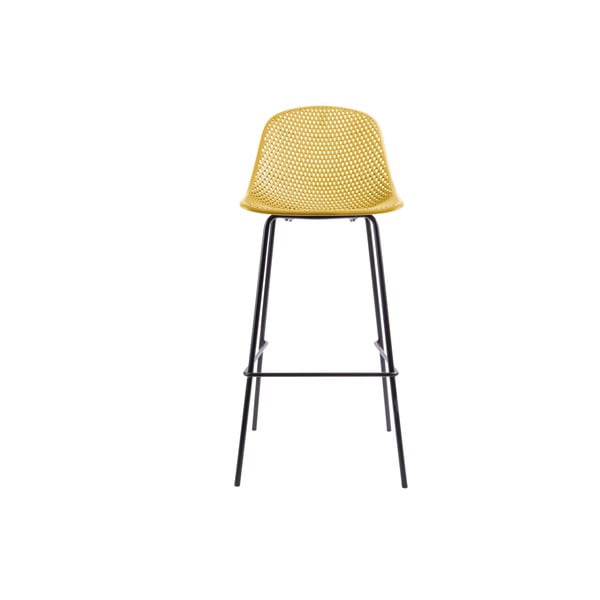 Жълт бар стол с диамантена мрежа - Leitmotiv