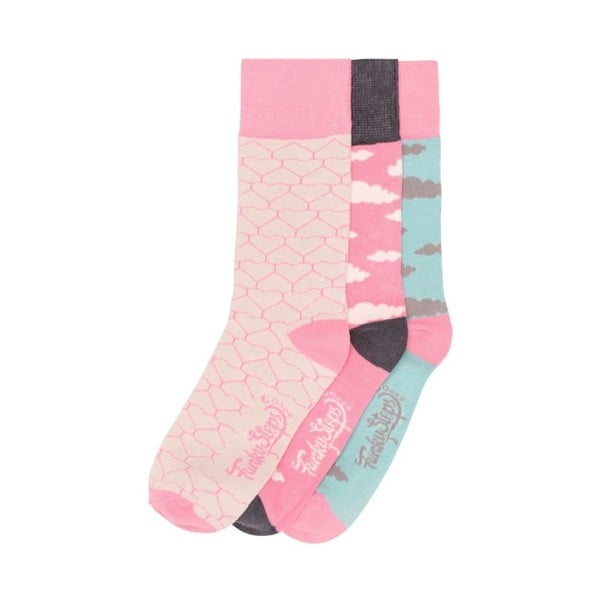 Sada 3 párů barevných ponožek Funky Steps Lilian, velikost 35 – 39
