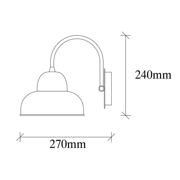 Стенна лампа  в златист цвят ø 20 cm Multan – Opviq lights-image-4
