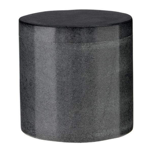 Tmavě šedá mramorová nádoba na vatové tamponky Premier Housewares