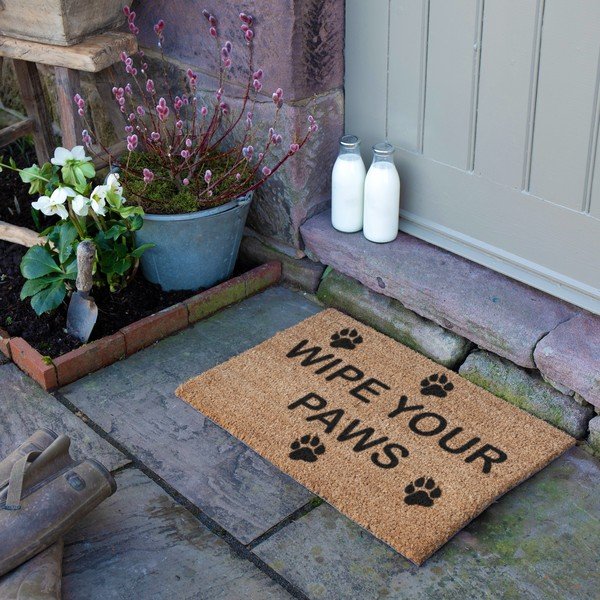 Изтривалка от кокосови влакна 40x60 cm Wipe Your Paws – Artsy Doormats-image-3