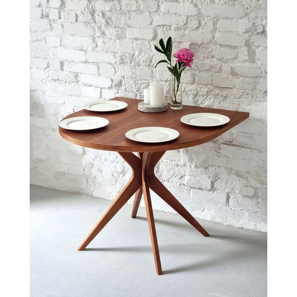 Трапезна маса от декор от дъб  90x90 cm Jubi – Ragaba-image-1