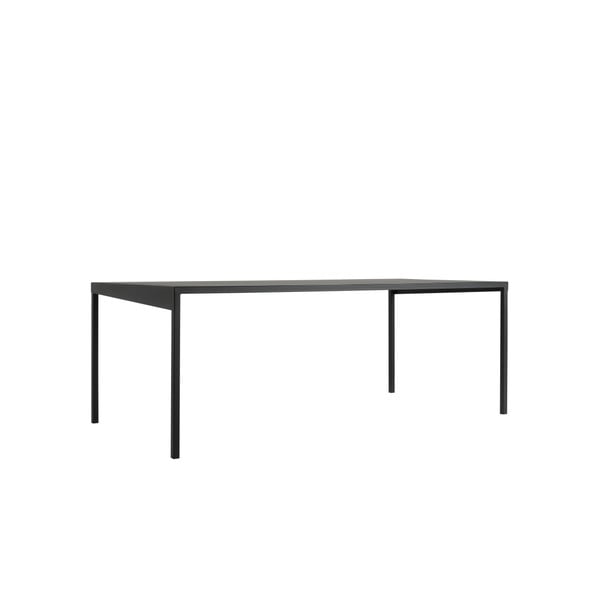 Černý kovový jídelní stůl Custom Form Obroos, 180 x 90 cm