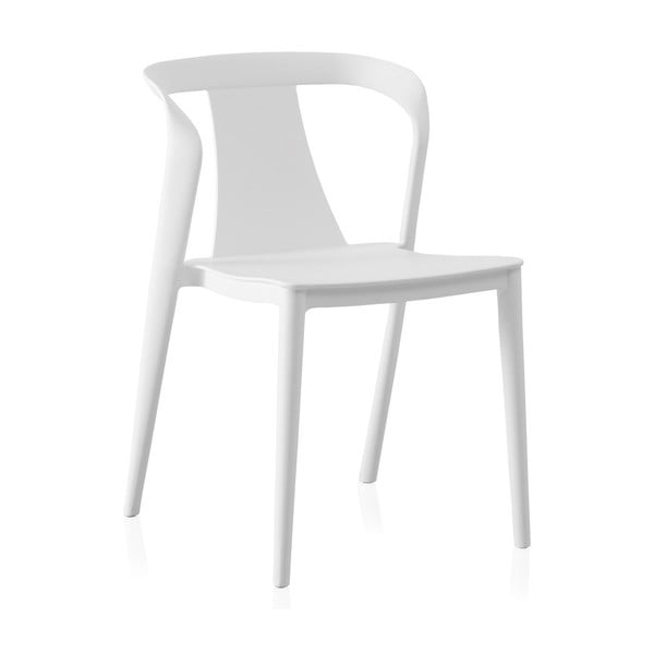 Бели пластмасови столове за хранене в комплект от 4 броя Kona - Geese