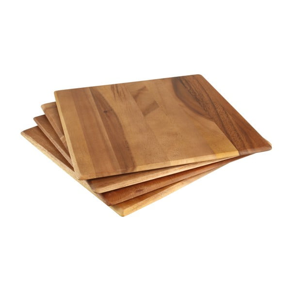 Комплект от 4 подложки от акациева дървесина Tuscany - T&G Woodware