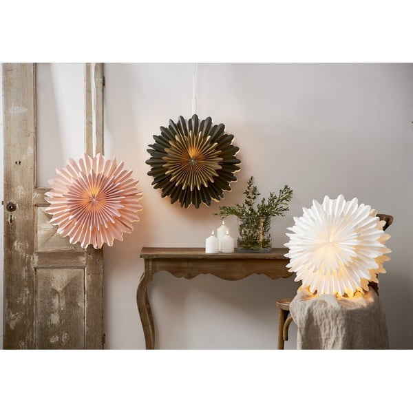 Розова коледна светлинна украса ø 50 cm Crystal - Star Trading-image-1