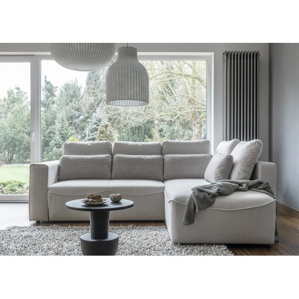 Кремав ъглов разтегателен диван (променлив) Homely Tommy - Miuform-image-1