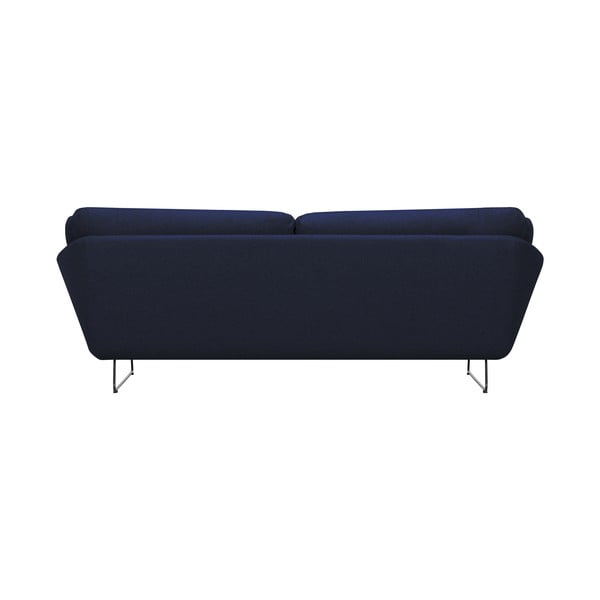 Set tmavě modé pohovky a sedacího pufu Windsor & Co Sofas Comet-image-3