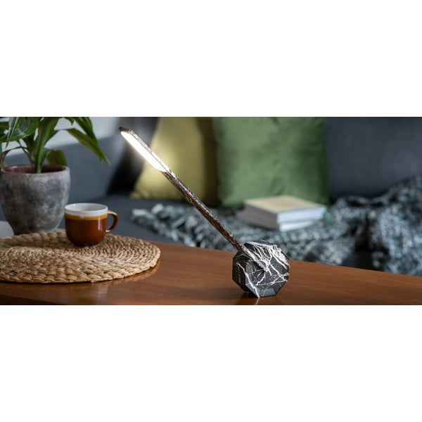 Черна LED настолна лампа (височина 38 cm) Octagon One – Gingko-image-4