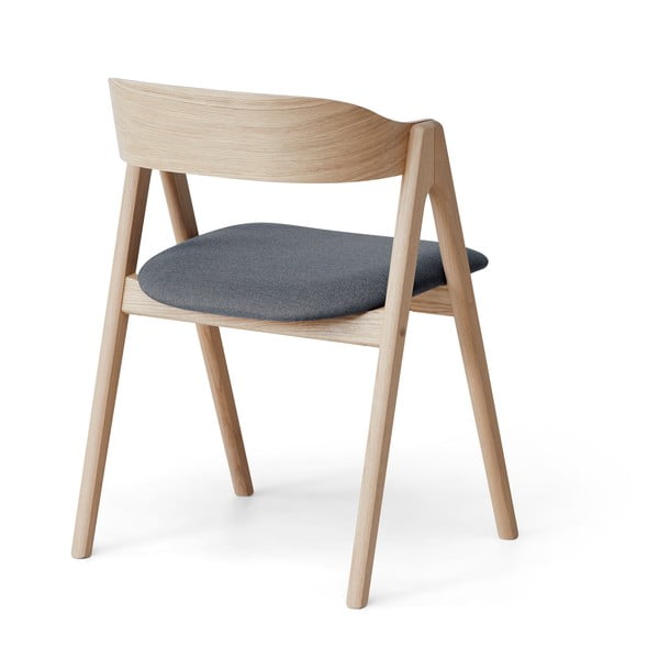 Трапезен стол от дъб със сива седалка Findahl от Hammel Mette - Hammel Furniture-image-3