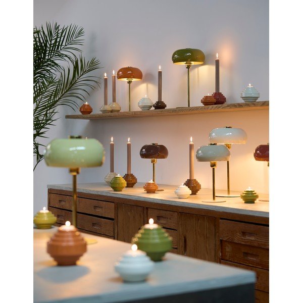 Оранжева настолна лампа с метален абажур (височина 40 cm) Surin – Light & Living-image-1