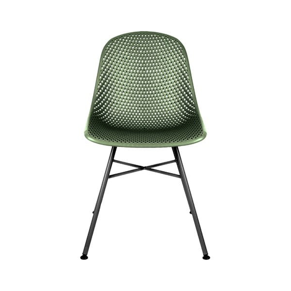 Тъмнозелен стол за хранене Diamond Mesh - Leitmotiv