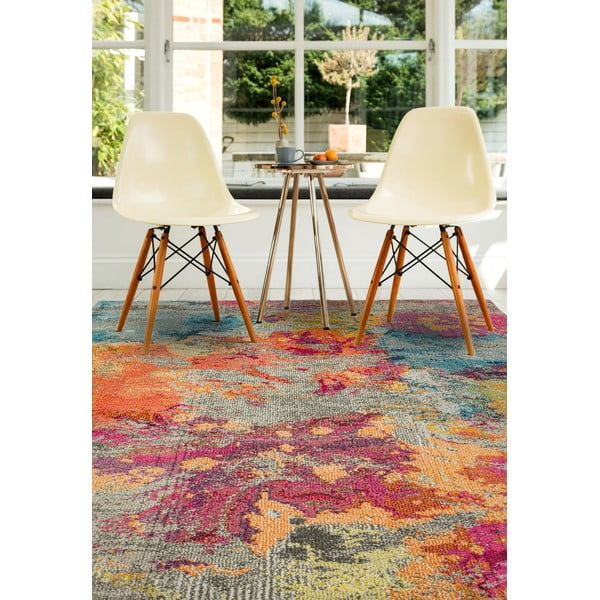 Червен килим 150x80 cm Colores Cloud - Asiatic Carpets-image-1