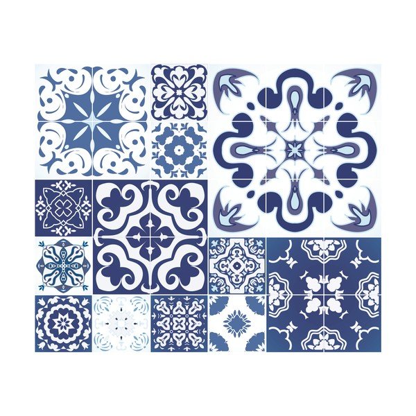 Sada 24 samolepek Ambiance Azulejos Polka, 50 x 60 cm-image-2