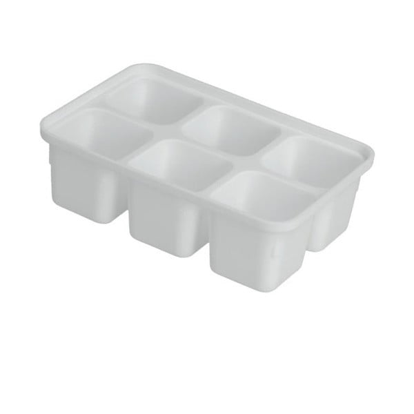 Комплект от 4 бели тави за кубчета лед Ice Cube - Metaltex