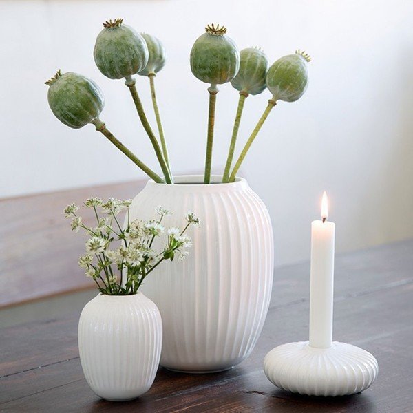 Bílý porcelánový svícen Kähler Design Hammershoi, ⌀ 11,5 cm-image-1