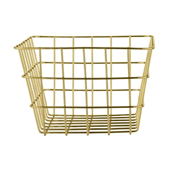 Метална кошница за съхранение в златисто Viana - Wenko-image-3