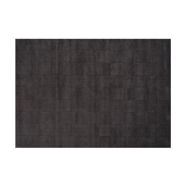 Vlněný koberec Luzern, 170x240 cm, tmavě šedý