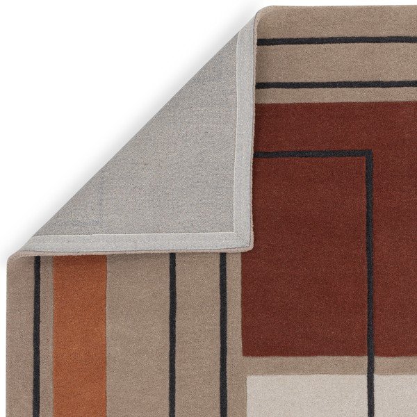 Вълнен килим в бежово и тухлено 120x170 cm Reef - Asiatic Carpets-image-4