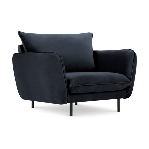 Кресло от тъмносиньо кадифе Vienna - Cosmopolitan Design