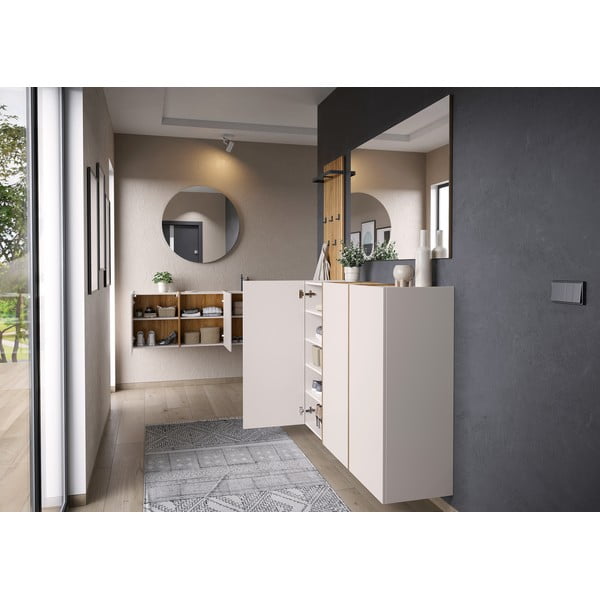 Кремав шкаф за коридор 138x55x29 cm Libbiano – Germania-image-4