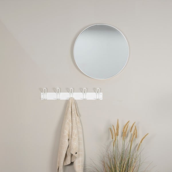 Бяла метална стенна закачалка 70 cm Miles – Spinder Design-image-2