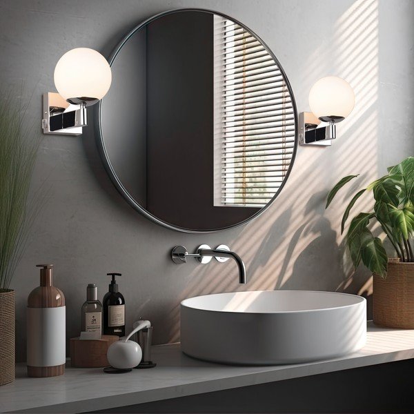 Стенна лампа в сребрист цвят ø 14 cm Kula – Trio-image-1