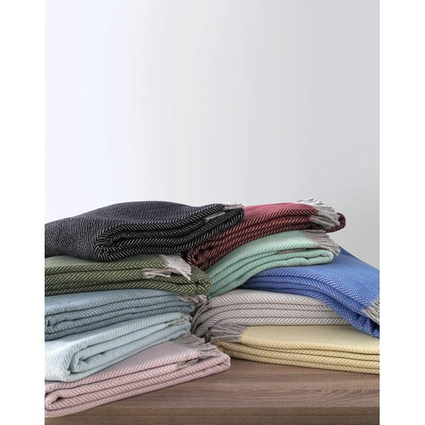 Морскосиньо одеяло със съдържание на памук II, 140 x 180 cm Skyline - Euromant-image-2