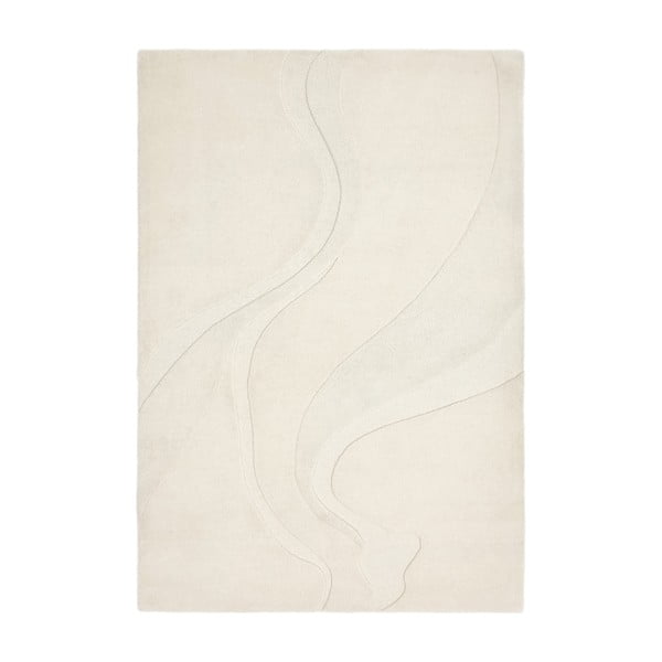 Бял вълнен килим 120x170 cm Olsen - Asiatic Carpets