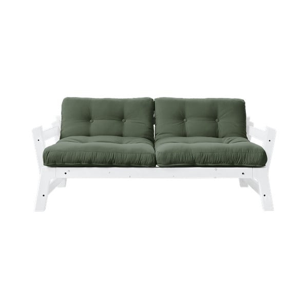 Променлив диван Бяло/маслинено зелено Step - Karup Design