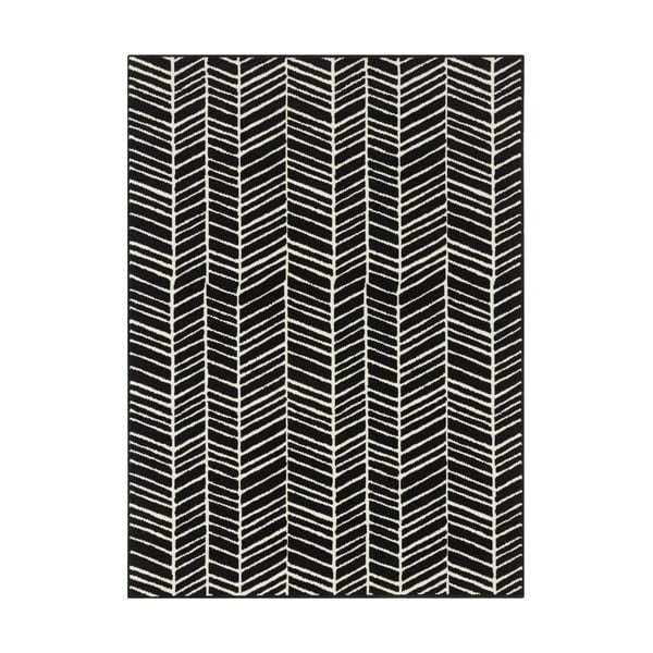 Черен килим , 160 x 220 cm Velvet - Ragami