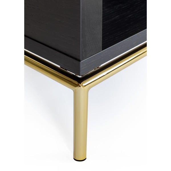 Черна етажерка за книги 90x173 cm Pimlico - Woodman-image-4