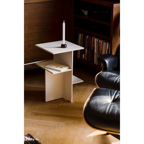 Сиво-бежово нощно шкафче с рафтове Atik – noo.ma-image-1