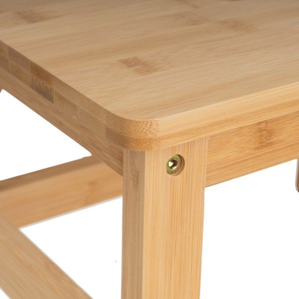 Бамбуков стол в естествен цвят – Casa Selección-image-1