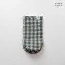 Ленена кухненска ръкавица Forest Green Gingham – Linen Tales