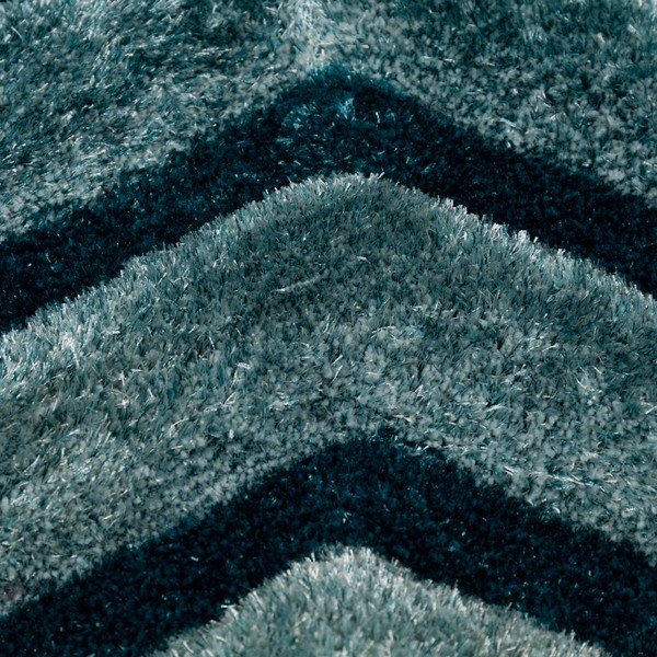 Синьо-зелен килим Шестоъгълна патица, 80 x 150 cm - Flair Rugs-image-2