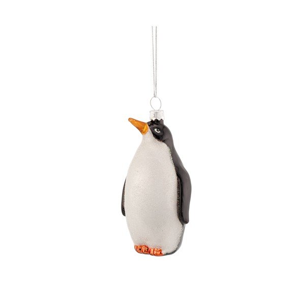 Стъклена Коледна украса 6 cm King Penguin – Sass & Belle