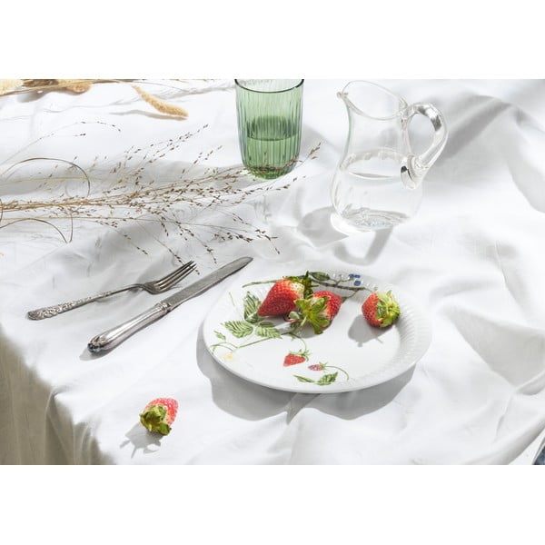 Бяла десертна порцеланова чиния ø 22 cm Hammershøi Summer – Kähler Design-image-1