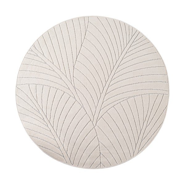 Кремав кръгъл килим за открито и закрито ø 120 cm Nova 1203 – Ayyildiz Carpets