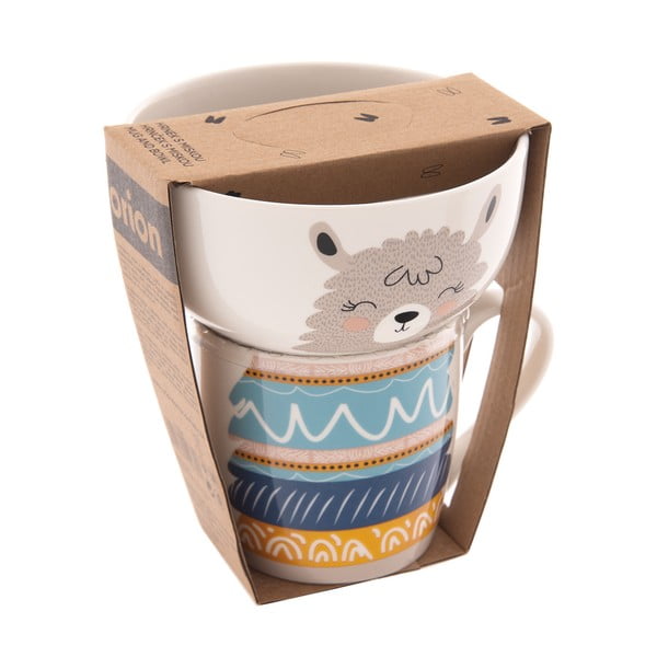 Порцеланов комплект чаша и купа 2 бр. 350 ml – Orion-image-4