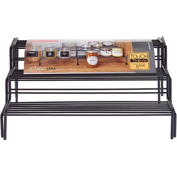 Черен регулируем допълнителен рафт за кухня Lava - Metaltex-image-2