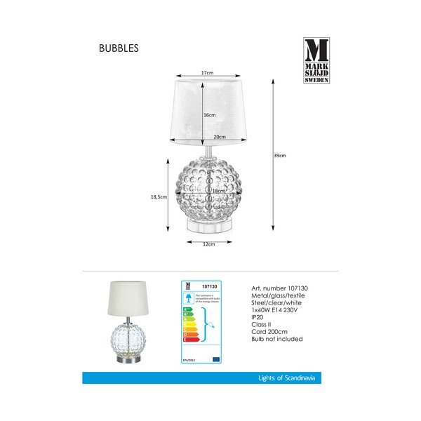 Настолна лампа Bubbles Steel - Markslöjd-image-1