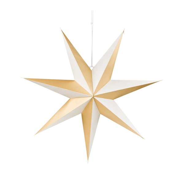 Златна и бяла хартия Декоративна звезда Magica, ⌀ 60 cm - Butlers
