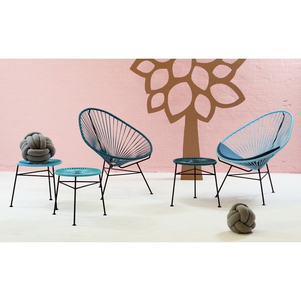 Křeslo Acapulco, bílé, délka 100 cm-image-4