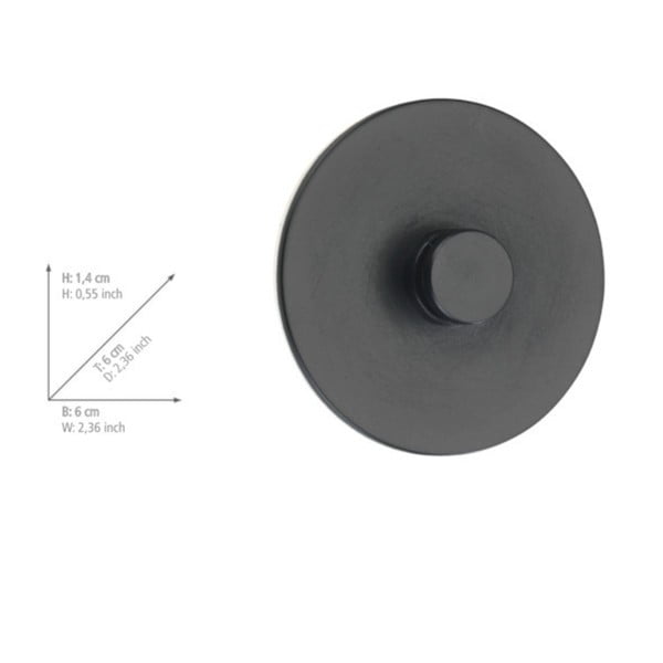 Комплект от 2 черни самозадържащи се стенни скоби Turbo-Loc Classic Plus - Wenko-image-3