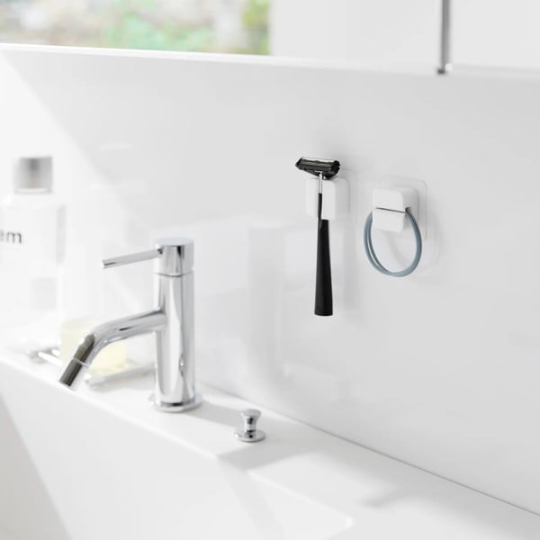 Бели силиконови мултифункционални държачи в комплект от 2 бр. Film Hook – YAMAZAKI-image-1