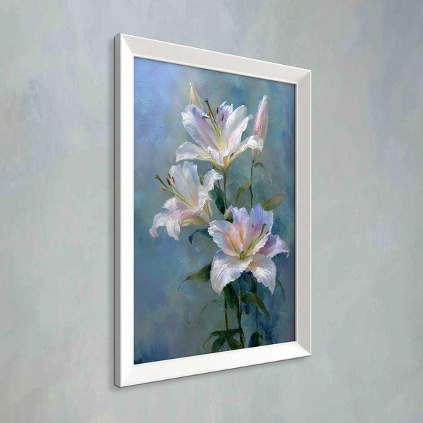 Печатна картина с включена рамка 56x75 cm Lilies – Styler-image-3